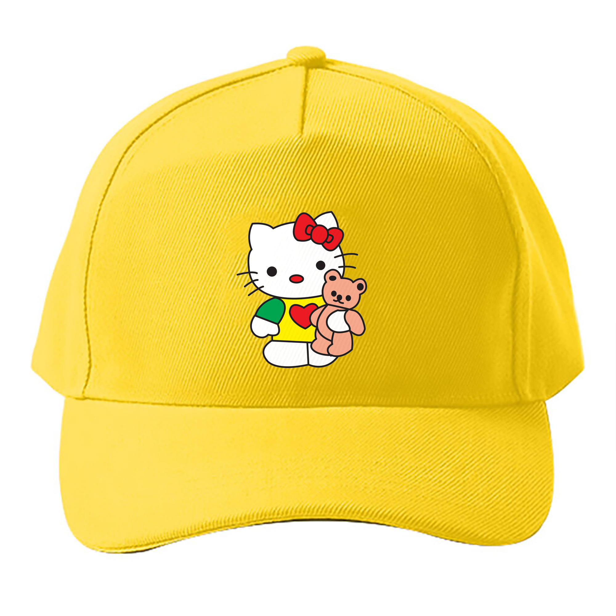 （画像用） Hello Kitty ハローキティ ベースボールキャップ 綿100％ 男女兼用 帽子 スポーツ
